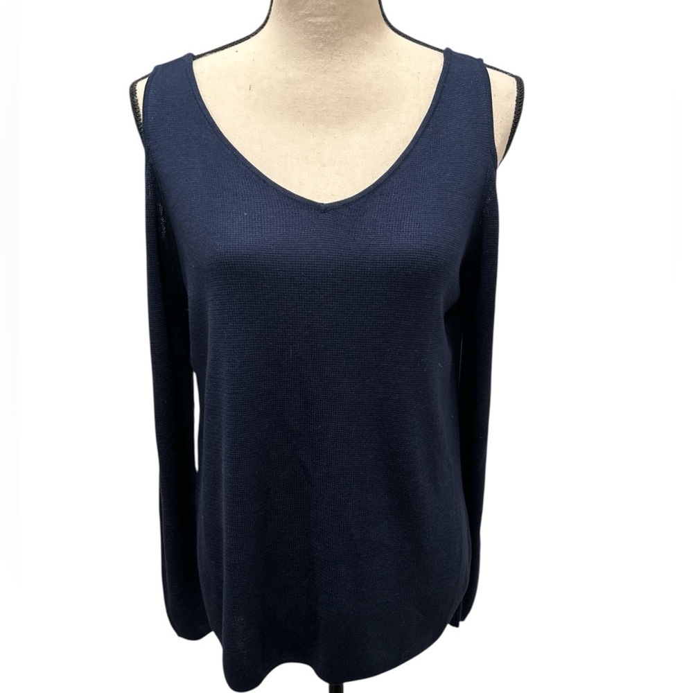 Banana Republic Blue Cut Out Blouse